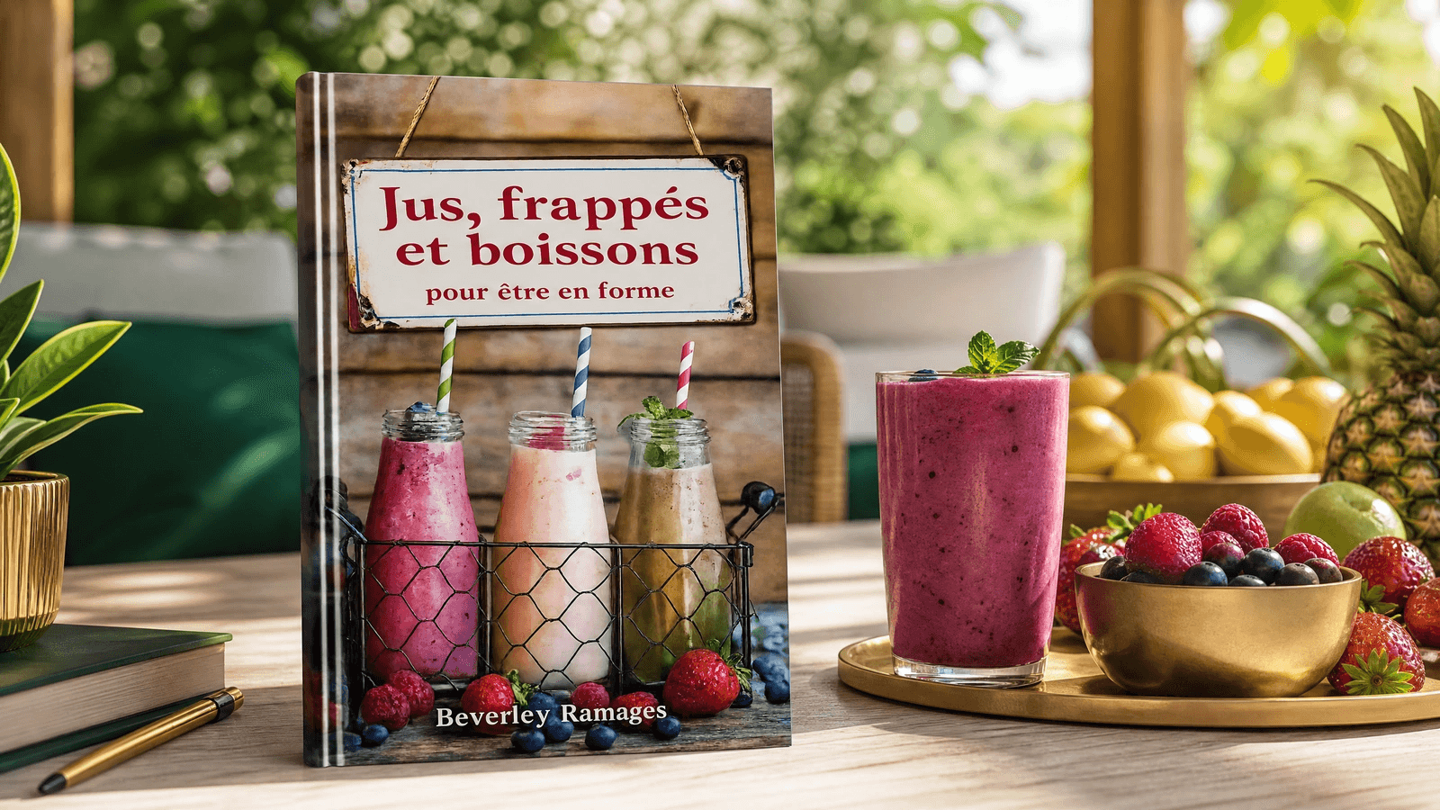 Aperçu des pages du livre JUS, FRAPPÉS ET BOISSONS POUR ÊTRE EN FORME