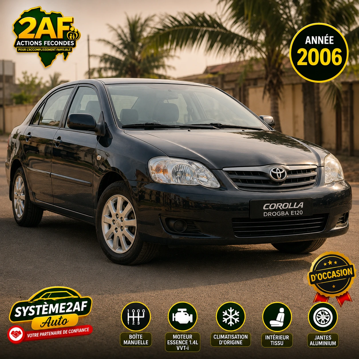 Toyota Corolla Drogba E120 (Occasion 2006)