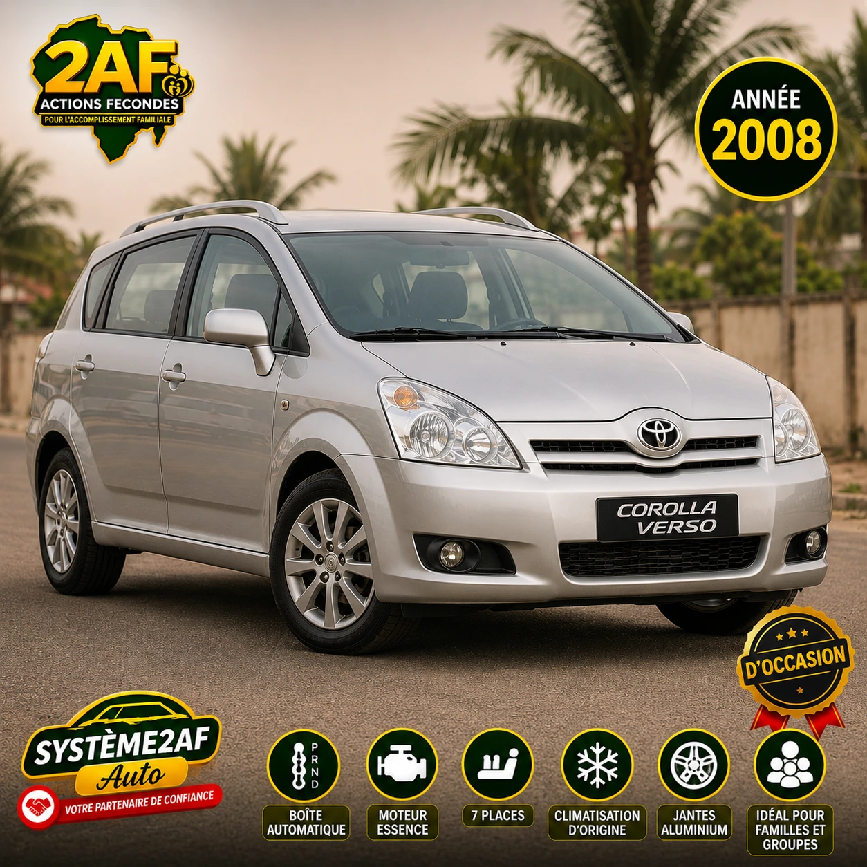 Toyota Corolla Verso (Occasion 2008)