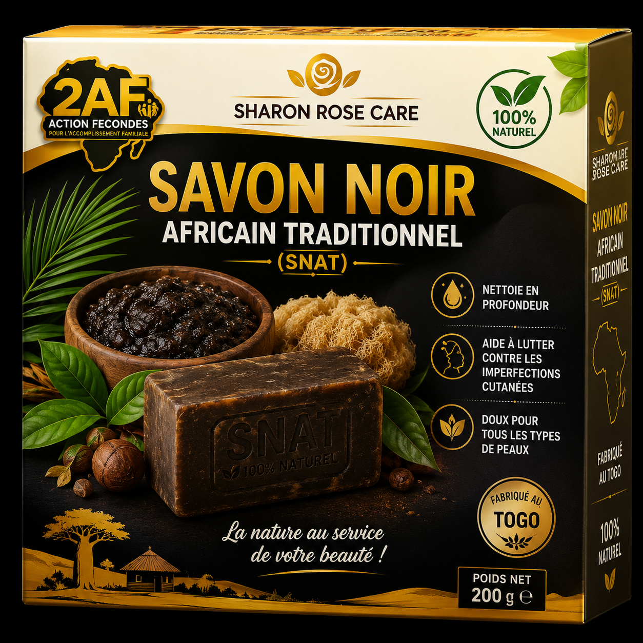 Savon Noir Africain Traditionnel