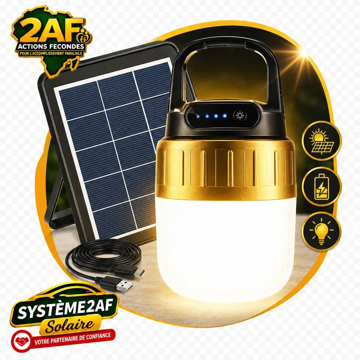 Lampe Solaire Portable LED