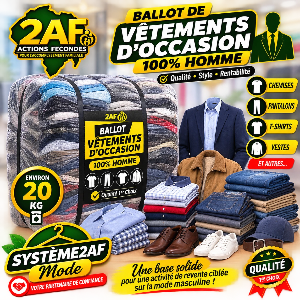 Ballot Friperie Homme (revente)